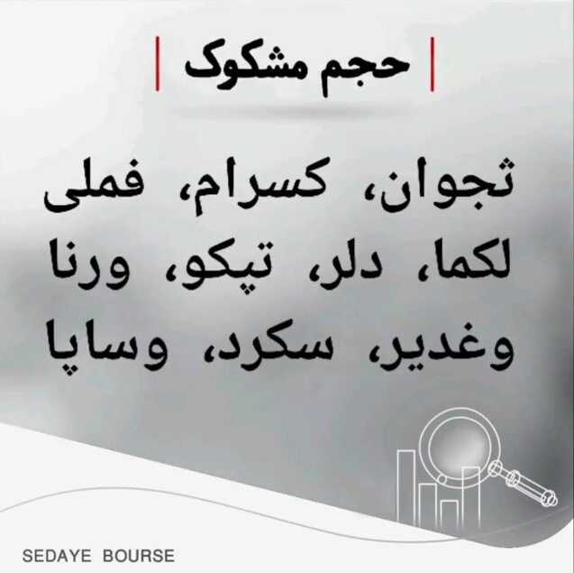 ​کدام نمادها مشکوک معامله شدند؟