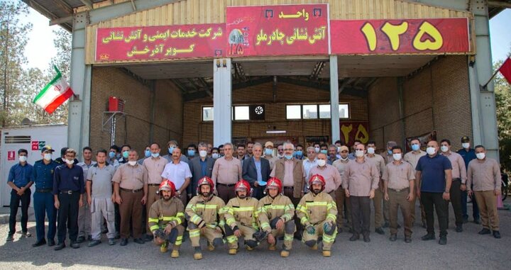 از پرسنل آتش نشانی واحد مجتمع معدنی چادرملو تقدیر شد