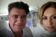 همسر استاد شجریان در کنار مزار خسروی آواز ایران + تصاویر
