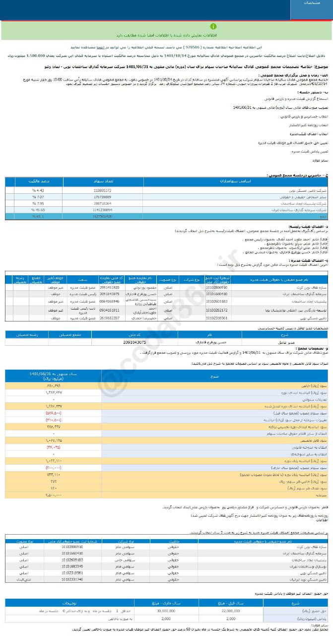 سود خالص هر سهم وثنو چقدر شد؟