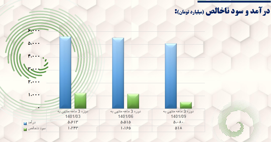 بررسی عملکرد مالی شگویا در یک تحلیل