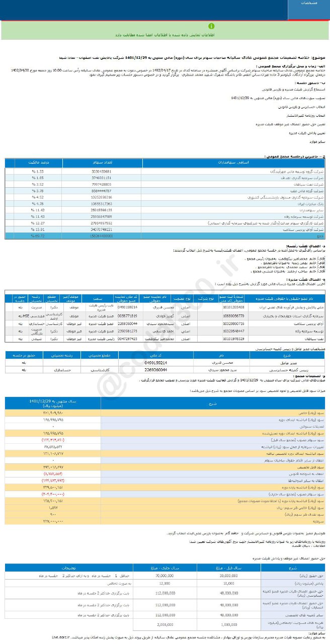 سود این شرکت نفتی سهامداران را راضی کرد!