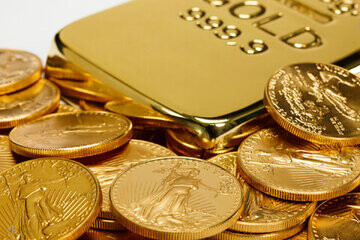 ریزش قیمت سکه در بازار طلا
