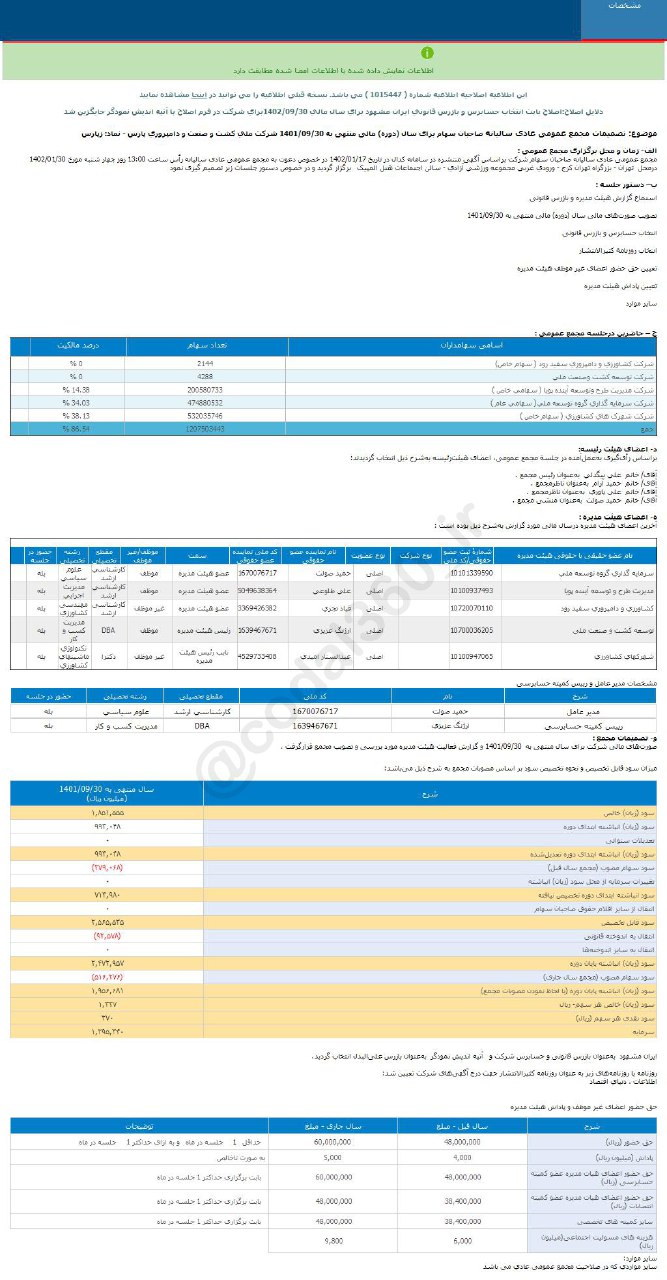 این سهم دامپروری را بخریم یا خیر؟