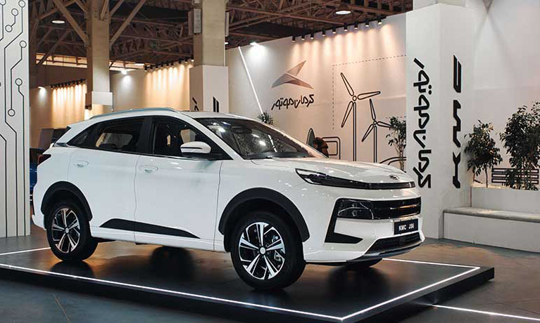 نمایش عمومی خودروهای برقی، پلاگین هیبرید و وارداتی کرمان موتور در دومین نمایشگاه تحول صنعت خودرو