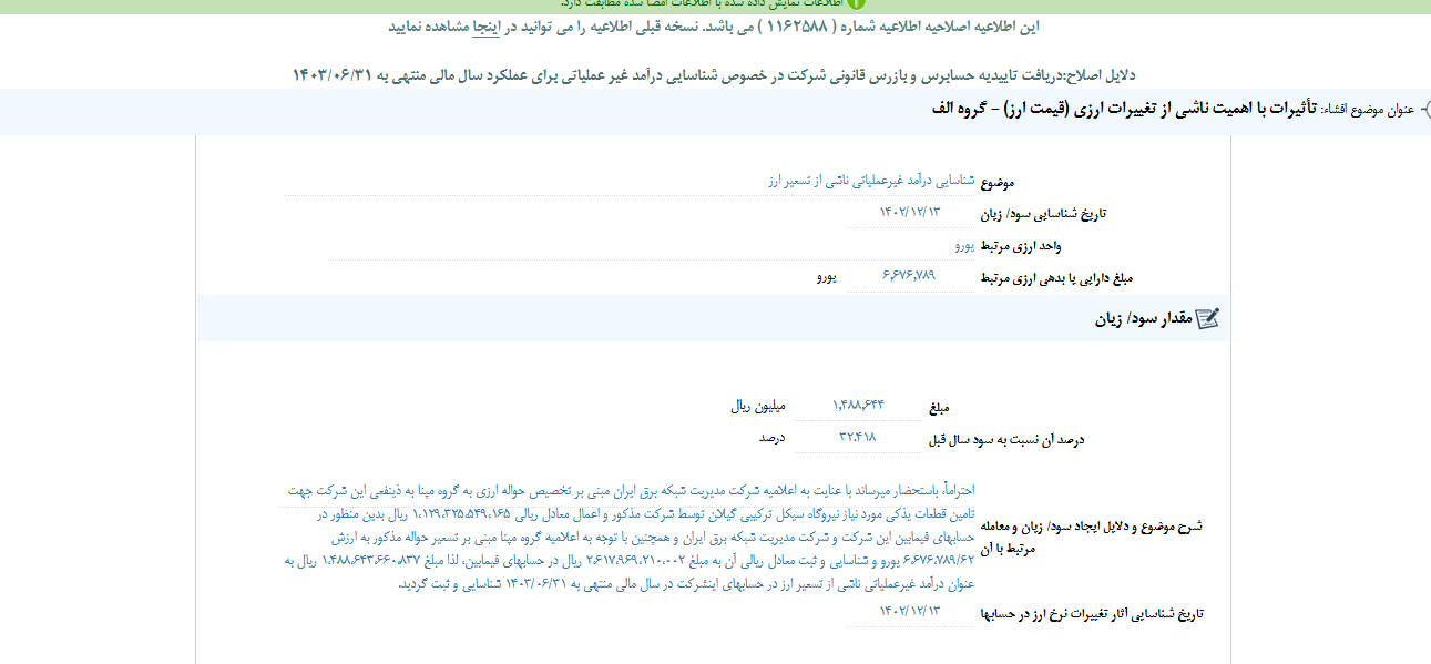 بگیلان گزارش شفاف سازی منتشر کرد