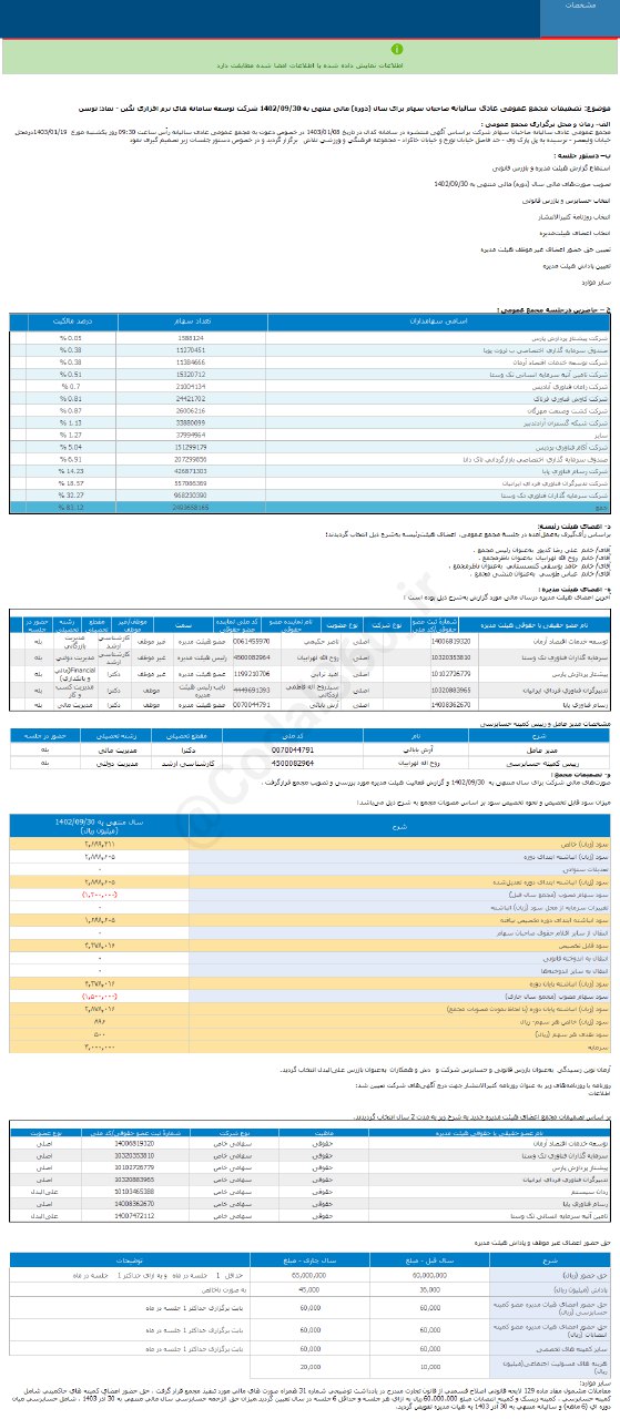 توسن را برای بلند مدت بخریم؟