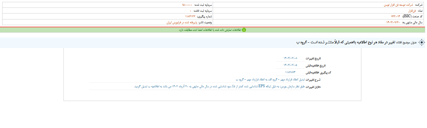 فن افزار از تغییر در اطلاعیه ها خبر داد