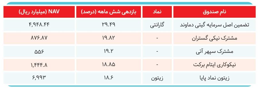 صندوقهای سرمایهگذاری برنده بازار کدام هستند؟