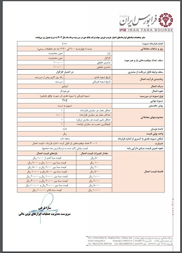 آغاز قراردادهای اختیار معامله دی از چهارشنبه