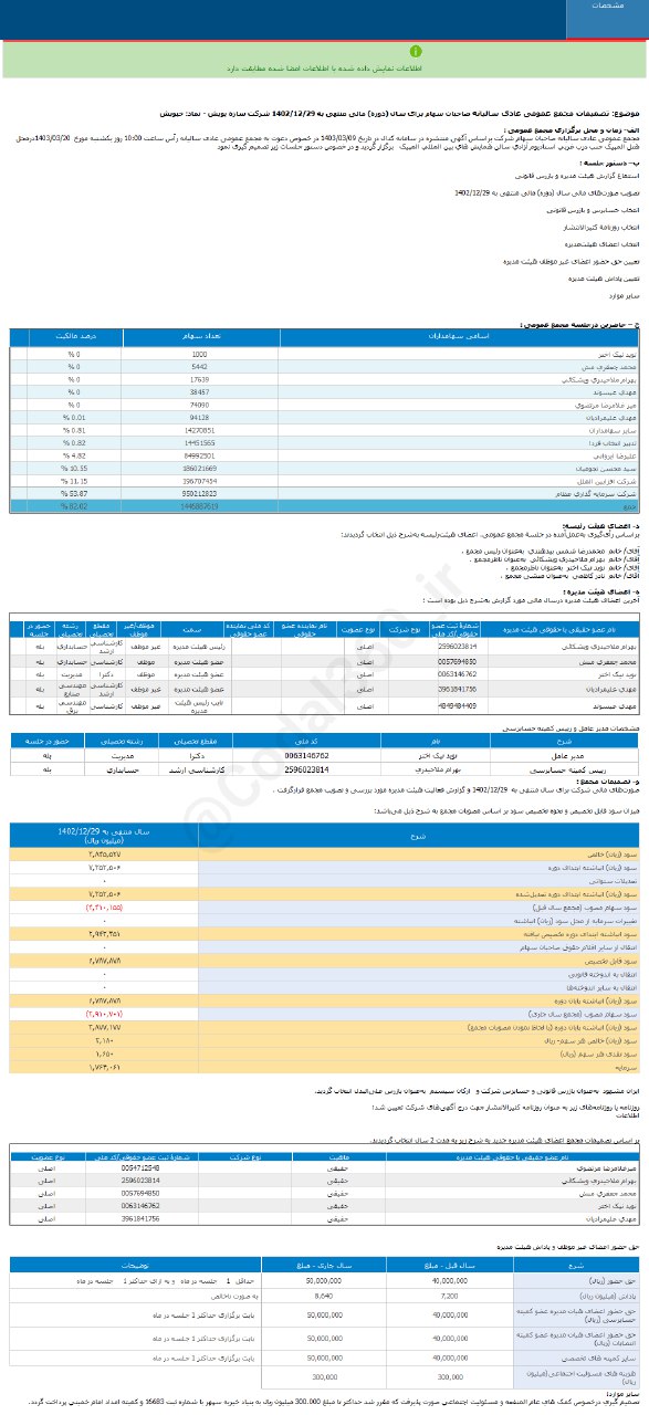 خپویش در یکسال چقدر سود داد؟