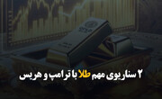 ۲ سناریوی مهم طلا با ترامپ و هریس