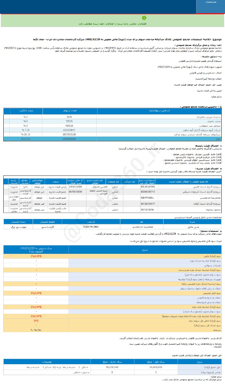 لکما چقدر زیان تصویب کرد؟