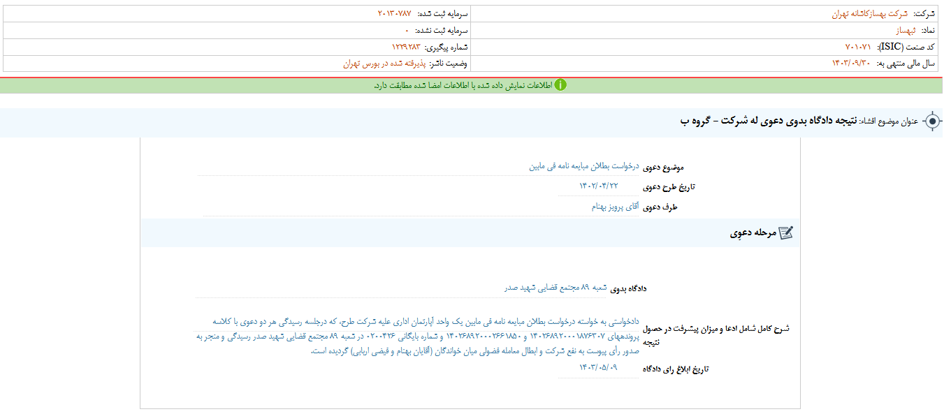 ثبهساز گزارش شفافیت منتشر کرد