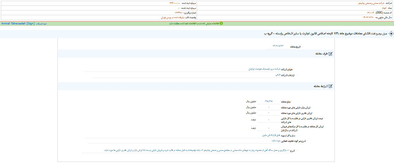 کچاد از لایحه اصلاح قانون تجارت خبر داد