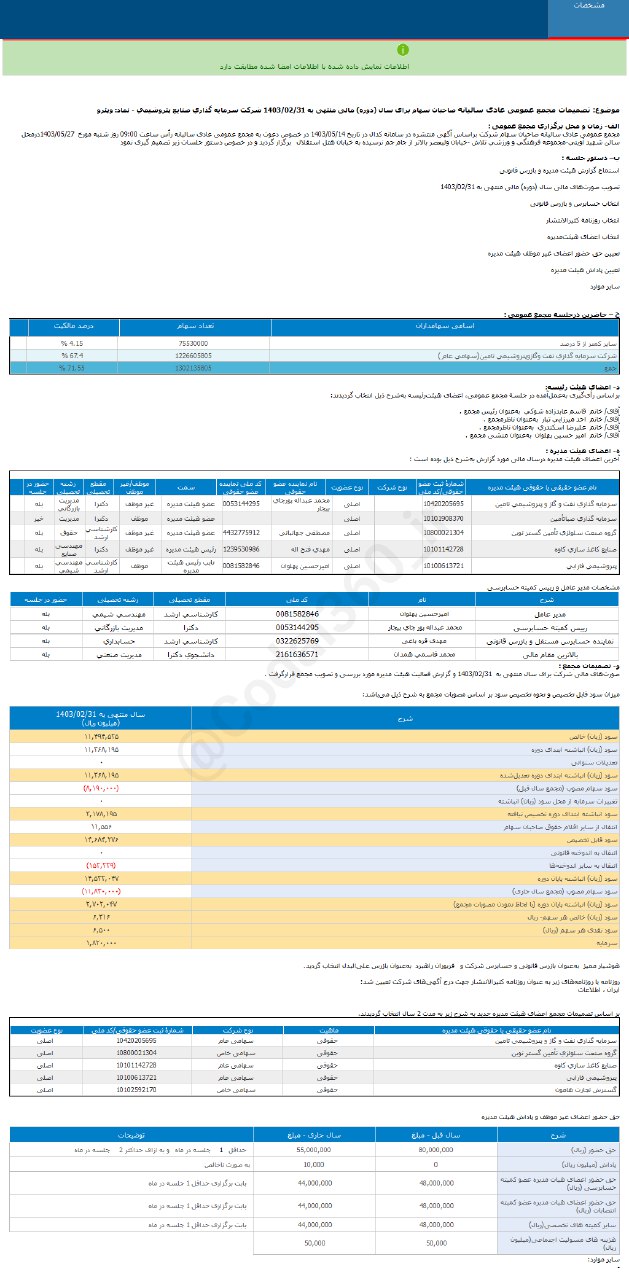 وپترو چقدر سود محقق کرد؟