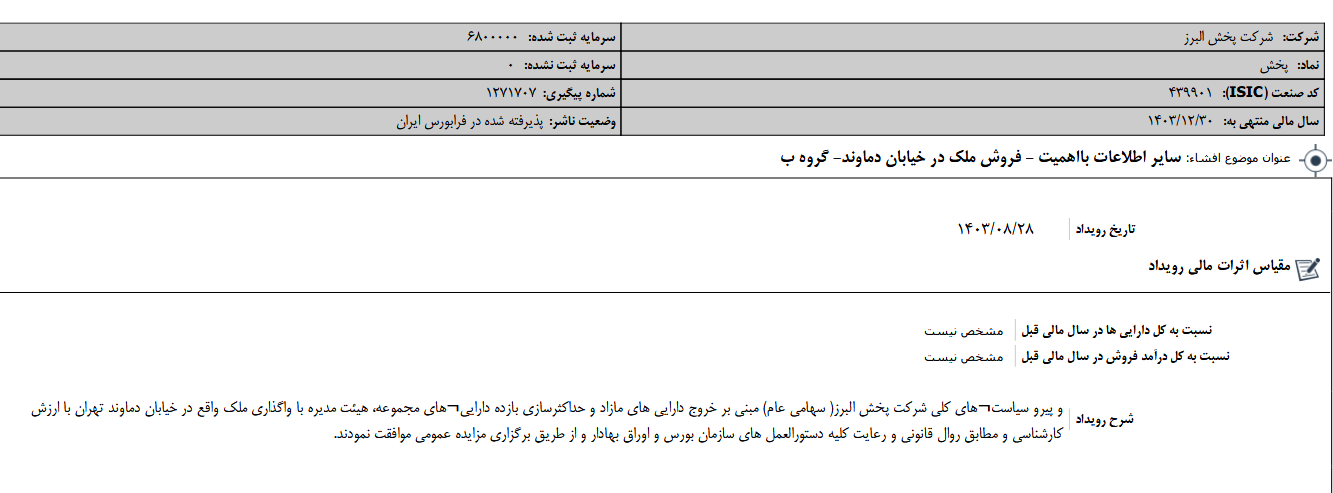 پخش ملک خیابان دماوند را می فروشد