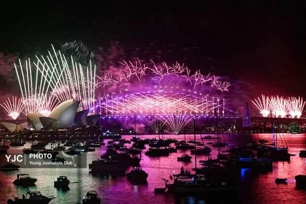 جشن سال نو میلادی در سراسر جهان + تصاویر