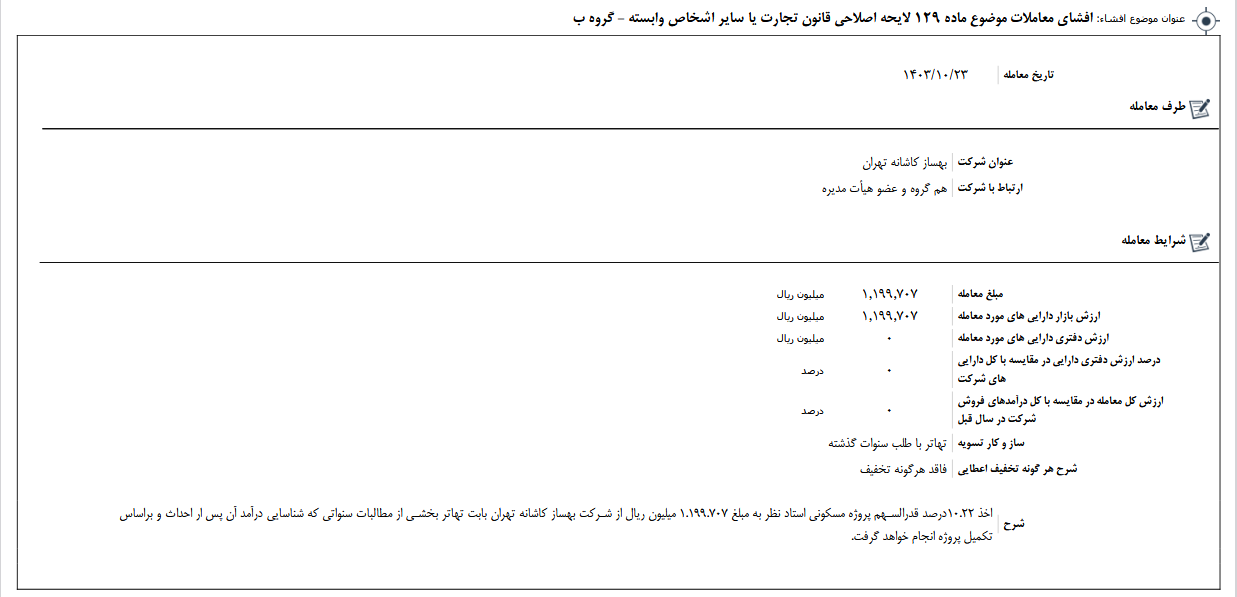 اصلاح قانون تجارت ثامید