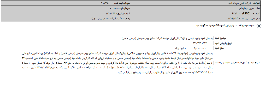 امید از پذیرش تعهدات جدید خبر داد