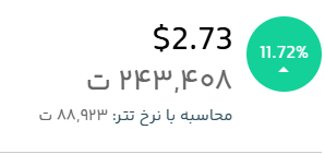 قیمت لحظهای ریپل