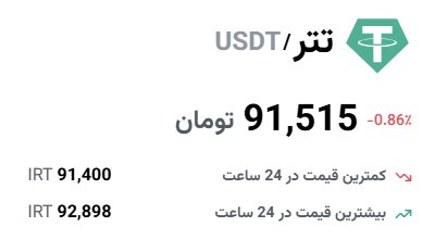 قیمت تتر امروز ۱۲ اسفند ۱۴۰۳