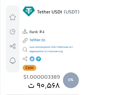قیمت تتر امروز ۱۷ اسفند ۱۴۰۳