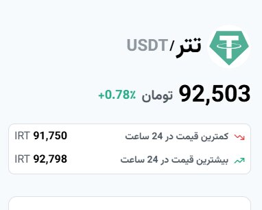 قیمت تتر امروز ۲۱ اسفند ۱۴۰۳