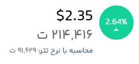 قیمت لحظه ای ریپل