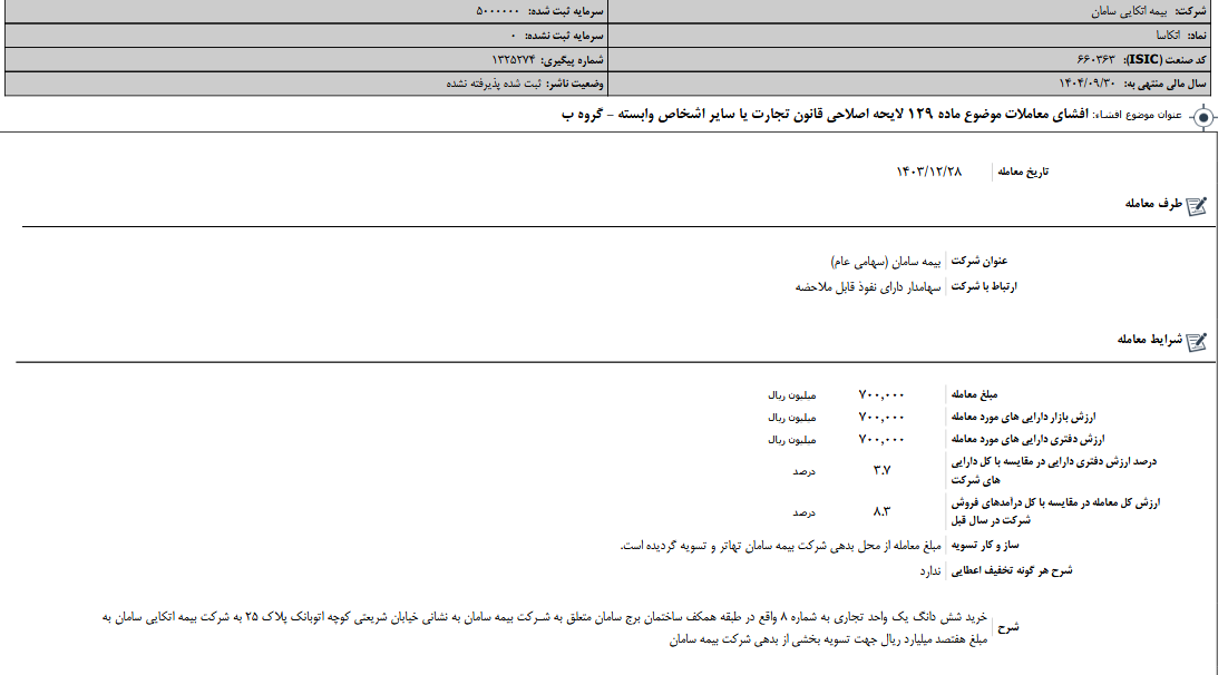 لایحه اصلاحی قانون تجارت اتکسا