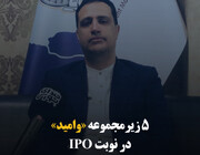 ۵ زیرمجموعه «وامید» در نوبت IPO