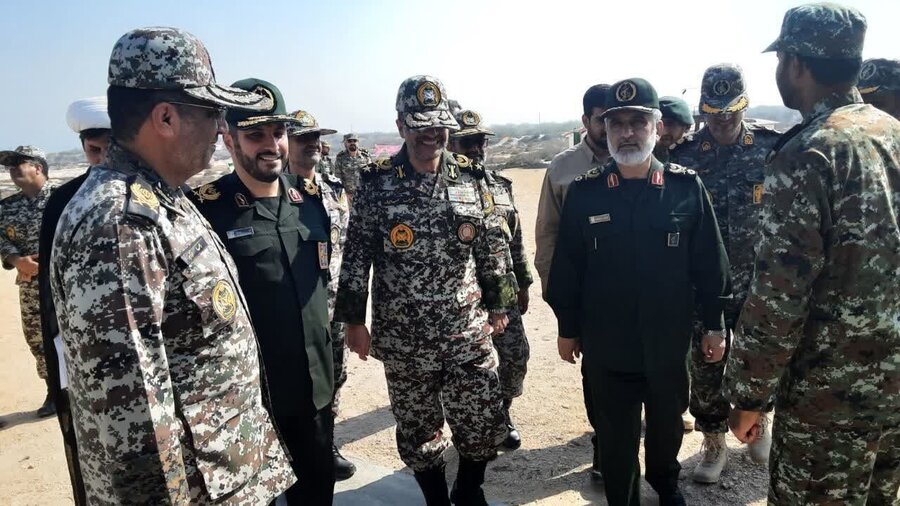 بازدید معنادار سردار حاجی زاده و امیر صباحی فرد از پدافندهای جنوب ایران