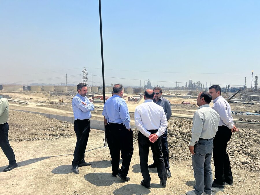 بازدید مدیرعامل شرکت سرمایه‌گذاری صنایع شیمیایی از طرح تولیدآلکیل بنزن