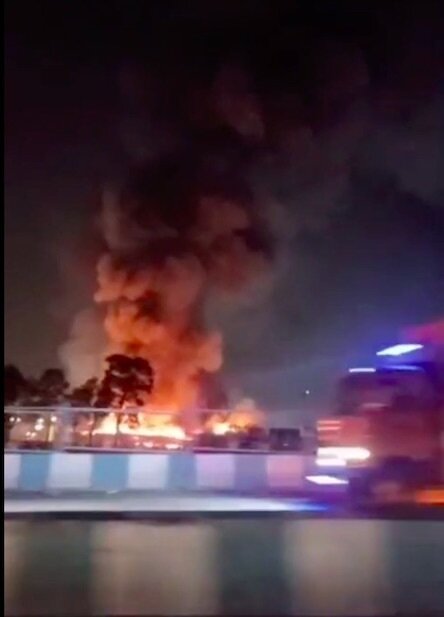 آتش سوزی تهران