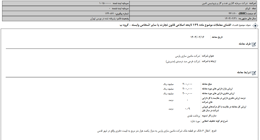 اصلاحی قانون تجارت تاپیکو