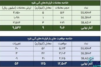 معامله ۱۰۰ کیلوگرم شمش نقره در بورس کالا