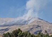 آتش سوزی در ارتفاعات کوه دراک شیراز
