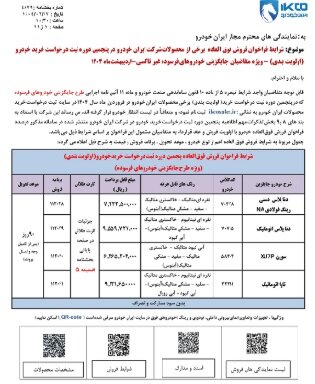 فروش فوق العاده ایران خودرو
