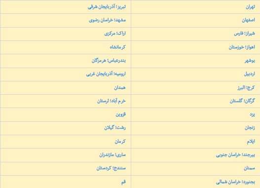 جدول زمانبندی قطع برق تهران واستان ها امروز ۳۰ اردیبهشت ۱۴۰۴