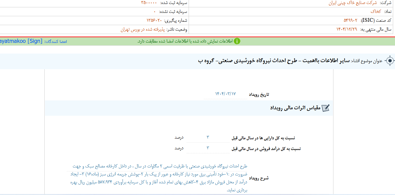 کخاک نیروگاه خورشیدی احداث می کند