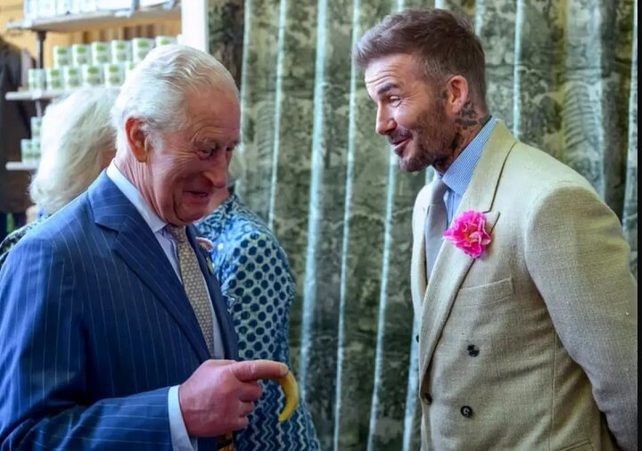 نشان شوالیه پادشاه انگلیس به دیوید بکهام