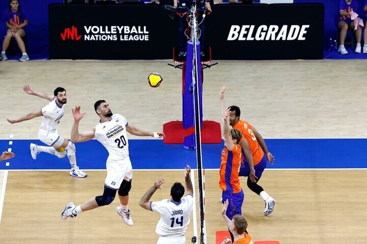 جدول لیگ ملت‌های والیبال بعد از برد ایران مقابل هلند