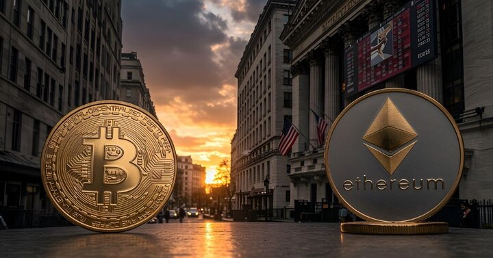 سرمایه‌گذاری هفتگی ۳.۶ میلیارد دلاری وال استریت در ETF های بیت کوین و اتریوم!