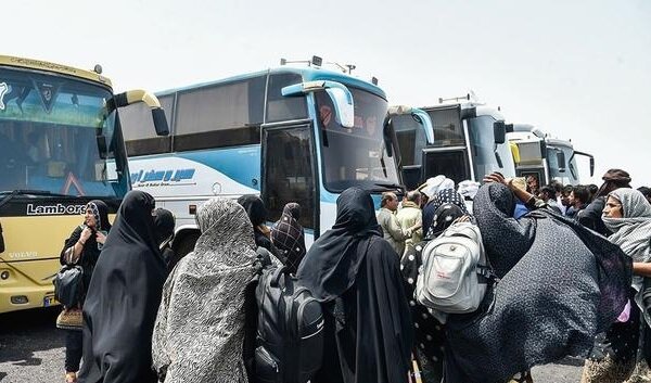 ناوگان اتوبوس برای جابه‌جایی زائران اربعین تامین شد