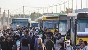 عبور ۳۴ هزار زائر از مرز مهران در یک روز