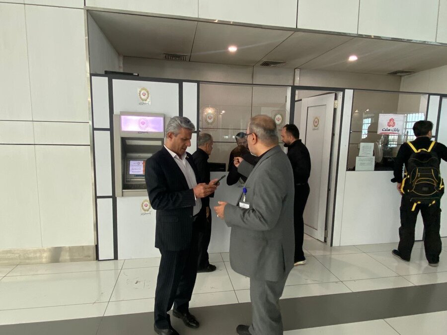 بازدید مدیران ارشد بانک ملی ایران از خدمت‌رسانی به زائران اربعین