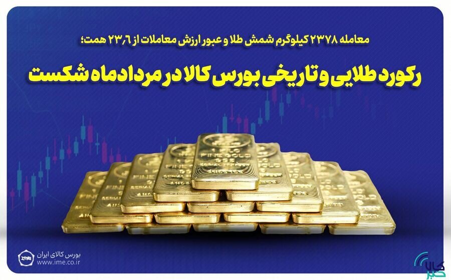 رکورد تاریخی بورس کالا در مرداد شکسته شد