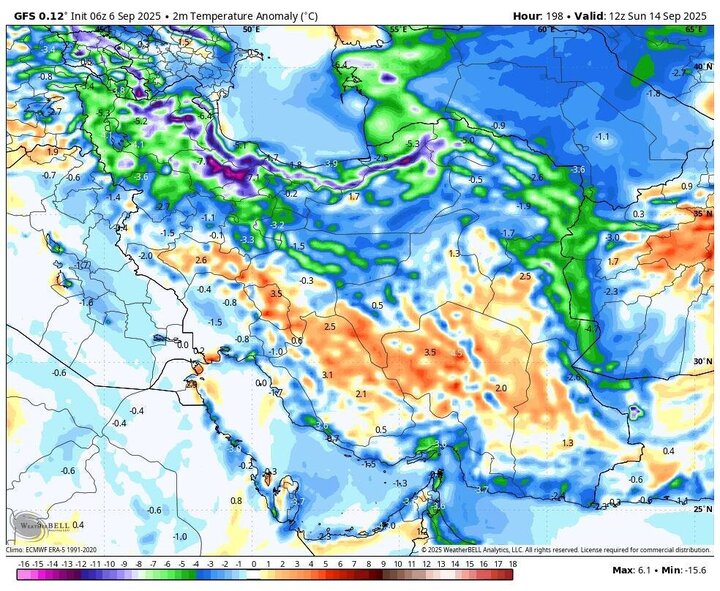 هوای پاییزی از هفته آینده می‌رسد