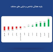 بازدهی هفتگی کلاس‌های سرمایه‌گذاری مختلف منتهی به ۱۴۰۴/۰۷/۳۰