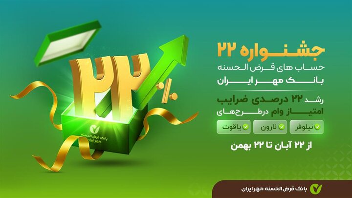راه اندازی جشنواره ۲۲ بانک قرض‌الحسنه مهر ایران